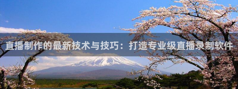 熊猫体育免费直播：直播制作的最新技术与技巧：打造专业级直播录制软件